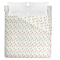 Fruit Pattern Vector Background Duvet Cover Double Side (queen Size) by Nexatart