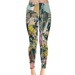 Art Graffiti Abstract Lines Leggings  by Nexatart