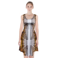 Architecture Facade Buildings Windows Racerback Midi Dress by Nexatart