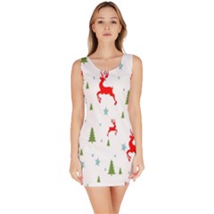 Christmas Pattern Sleeveless Bodycon Dress by Nexatart