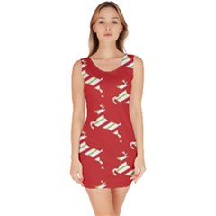 Christmas Card Christmas Card Sleeveless Bodycon Dress by Nexatart