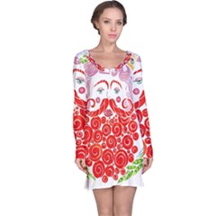 Life Is Art  Long Sleeve Nightdress by Toriak