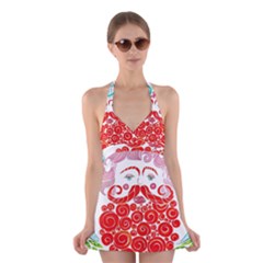 Life Is Art  Halter Swimsuit Dress by Toriak