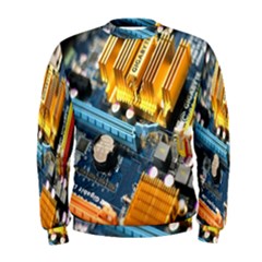 Technology Computer Chips Gigabyte Men s Sweatshirt by Nexatart