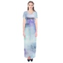 Blue hipster pattern Short Sleeve Maxi Dress View1