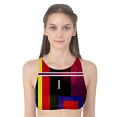 Abstract Art Geometric Background Tank Bikini Top by Nexatart