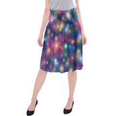 Abstract Background Graphic Design Midi Beach Skirt by Nexatart