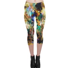 Abstract Digital Art Capri Leggings  by Nexatart