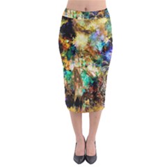 Abstract Digital Art Midi Pencil Skirt by Nexatart