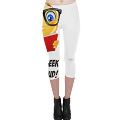 Geek Kid Capri Leggings  by athenastemple