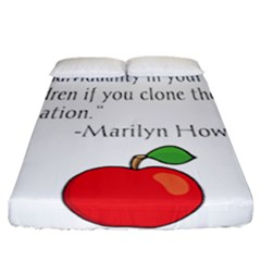 Fruit Of Education Fitted Sheet (california King Size) by athenastemple