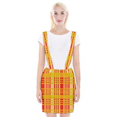 Check Pattern Suspender Skirt by Nexatart