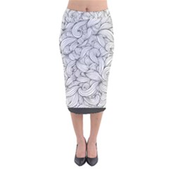 White Knot Dress Bohemian Velvet Midi Pencil Skirt by Brittlevirginclothing