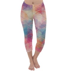 Colorful Light Capri Winter Leggings  by Brittlevirginclothing