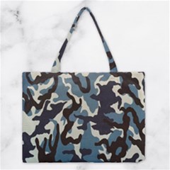 Blue Water Camouflage Medium Tote Bag by Nexatart