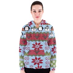 Ugly Christmas Xmas Women s Zipper Hoodie by Nexatart