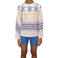 Tribal Design         Kid s Long Sleeve Swimwear by LalyLauraFLM