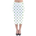 Saint Patrick Motif Pattern Velvet Midi Pencil Skirt View1