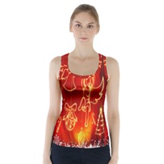 Christmas Widescreen Decoration Racer Back Sports Top by Nexatart