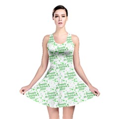 Saint Patrick Motif Pattern Reversible Skater Dress by dflcprintsclothing