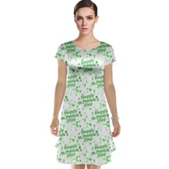 Saint Patrick Motif Pattern Cap Sleeve Nightdress by dflcprintsclothing