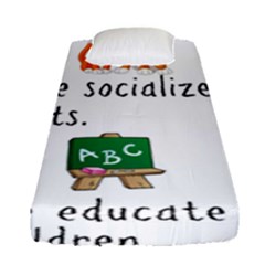 Homeschoolers Socialize Fitted Sheet (single Size) by athenastemple