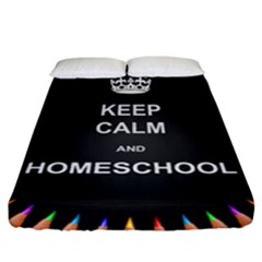 Keepcalmhomeschool Fitted Sheet (california King Size) by athenastemple