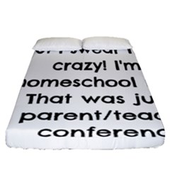 Parentteacher Fitted Sheet (queen Size) by athenastemple