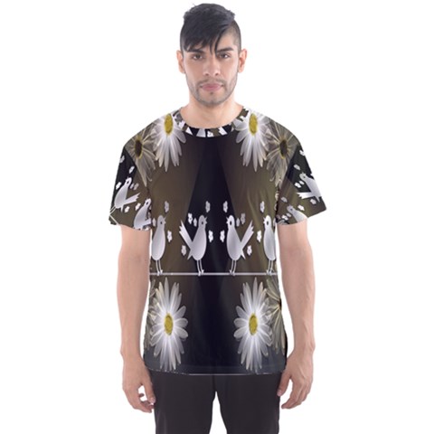 Daisy Bird  Men s Sport Mesh Tee by Nexatart