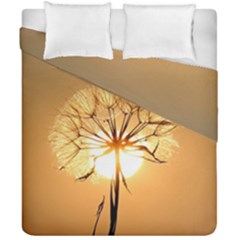 Dandelion Sun Dew Water Plants Duvet Cover Double Side (california King Size) by Nexatart