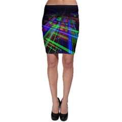 Electronics Board Computer Trace Bodycon Skirt by Nexatart