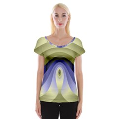 Fractal Eye Fantasy Digital Women s Cap Sleeve Top by Nexatart