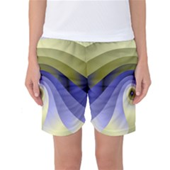 Fractal Eye Fantasy Digital Women s Basketball Shorts by Nexatart