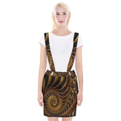 Fractal Spiral Endless Mathematics Suspender Skirt by Nexatart