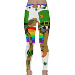 Irish Giraffe Classic Yoga Leggings by Valentinaart