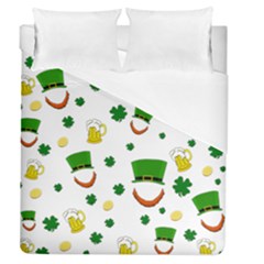 St  Patrick s Day Pattern Duvet Cover (queen Size) by Valentinaart