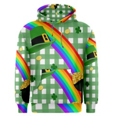 St  Patrick s Day Rainbow Men s Pullover Hoodie by Valentinaart