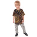 Fractal Spiral Endless Mathematics Kids  Raglan Tee View1