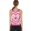 Heart Background Lace Tank Top View2