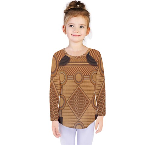 Mosaic The Elaborate Floor Pattern Of The Sydney Queen Victoria Building Kids  Long Sleeve Tee by Nexatart