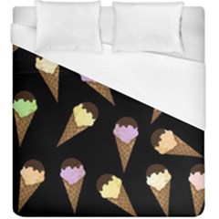 Ice Cream Cute Pattern Duvet Cover (king Size) by Valentinaart