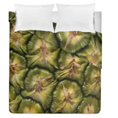 Pineapple Fruit Close Up Macro Duvet Cover Double Side (queen Size) by Nexatart