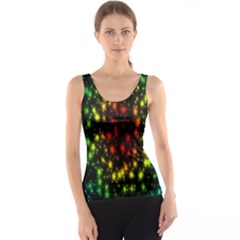 Star Christmas Curtain Abstract Tank Top by Nexatart