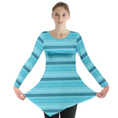 The Background Strips Long Sleeve Tunic  by Nexatart