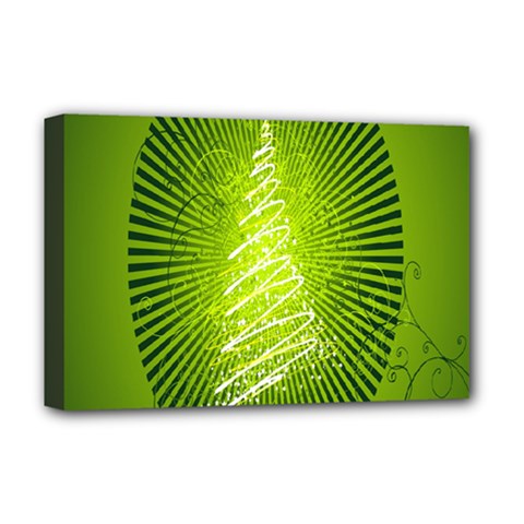 Vector Chirstmas Tree Design Deluxe Canvas 18  X 12   by Nexatart