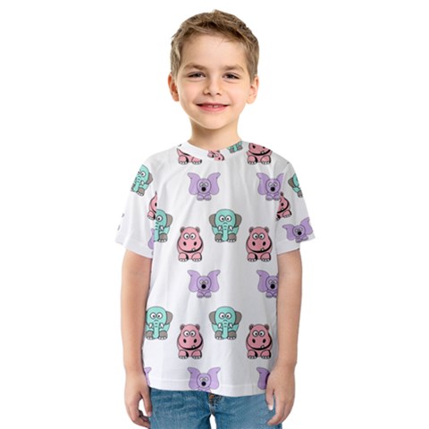 Animals Pastel Children Colorful Kids  Sport Mesh Tee by Amaryn4rt