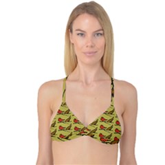 Bird Birds Animal Nature Wild Wildlife Reversible Tri Bikini Top by Amaryn4rt