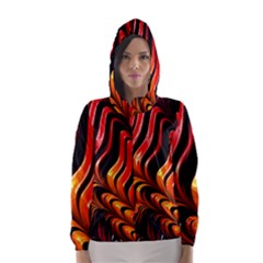 Abstract Fractal Mathematics Abstract Hooded Wind Breaker (women) by Amaryn4rt