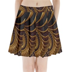 Fractal Spiral Endless Mathematics Pleated Mini Skirt by Amaryn4rt