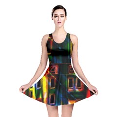 Architecture City Homes Window Reversible Skater Dress by Amaryn4rt